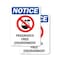 Signmission Fragrance Free Environment, 7 in W x Rectangle, Plastic OS-2PACK-NS-P-710-V-12909 - alternate 1
